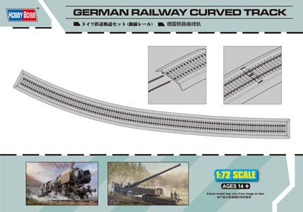 1/72 German Railway Curved Track - Click Image to Close