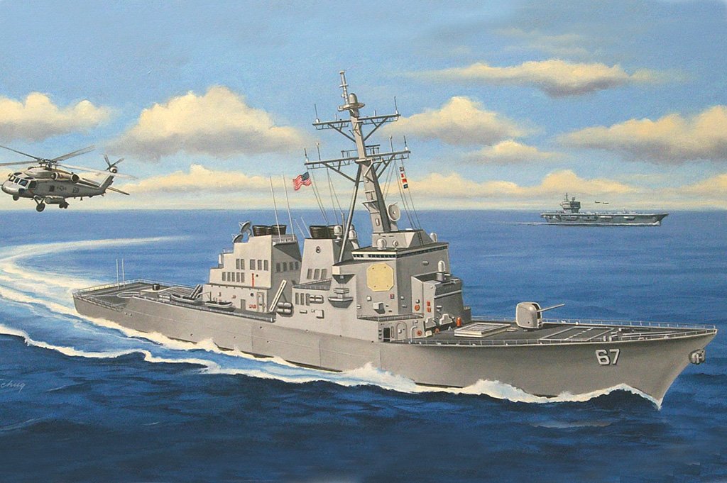 1/700 USS Cole DDG-67, Arleigh Burke Class Destroyer - Click Image to Close