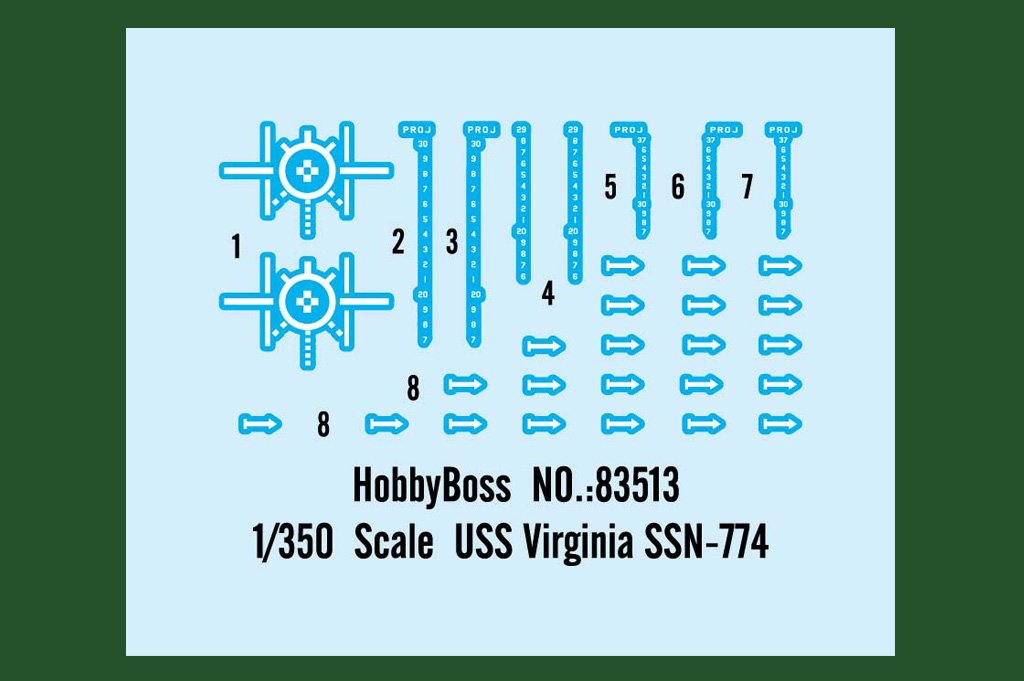 1/350 USS Virginia SSN-774 Attack Submarine - Click Image to Close