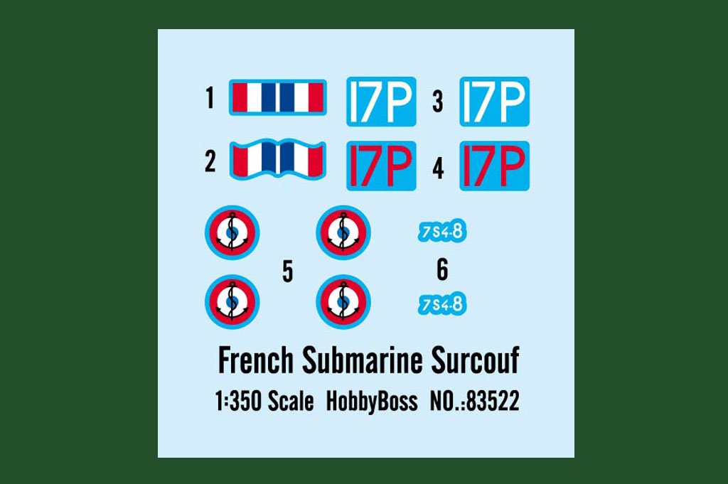 1/350 French Submarine Surcouf - Click Image to Close