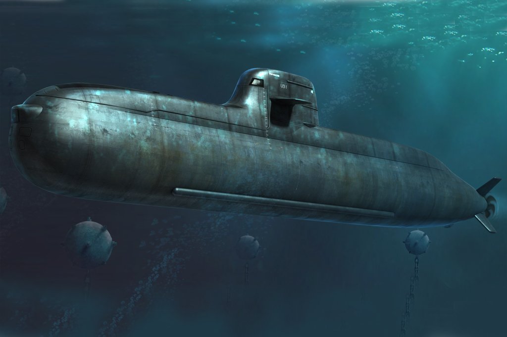 1/350 German Navy Type 212 Attack Submarine - Click Image to Close