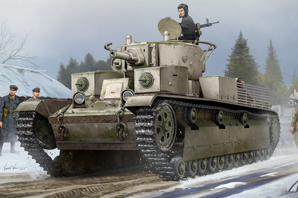 1/35 Soviet T-28 Medium Tank (Riveted) - Click Image to Close