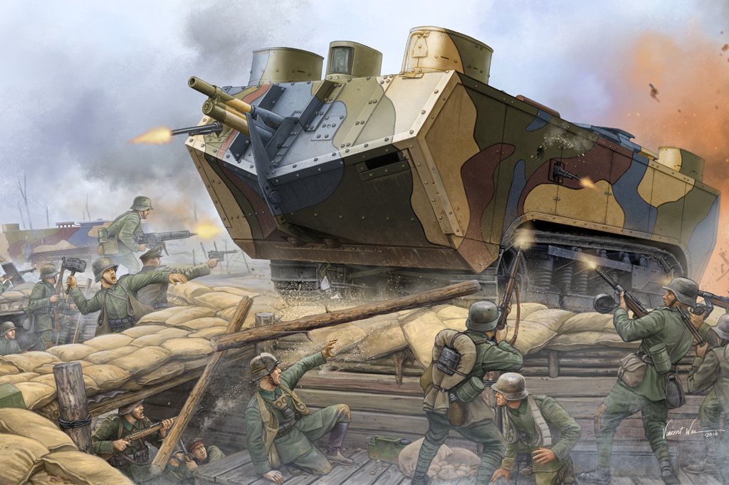 1/35 French Saint-Chamond Heavy Tank Early - Click Image to Close