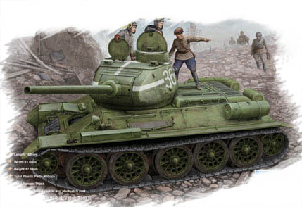 1/48 T-34/85 Model 1944 "Flattened Turret" - Click Image to Close