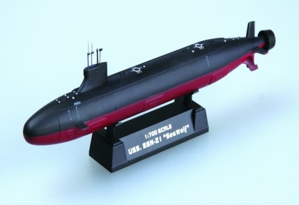 1/700 USS SSN-21 Sea-Wolf Attack Submarine - Click Image to Close