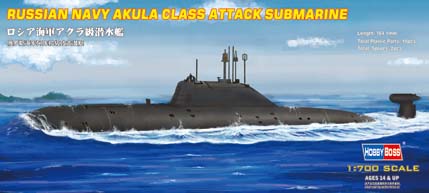 1/700 Russian Akula Class Submarine - Click Image to Close