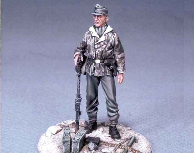 1/35 WWII German MG34 Gunner - Click Image to Close