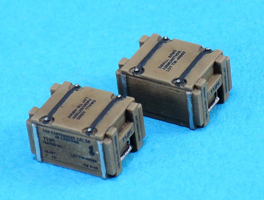 1/35 WWII Cal.50 Wooden Ammo Crate (100RD) (10ea) - Click Image to Close