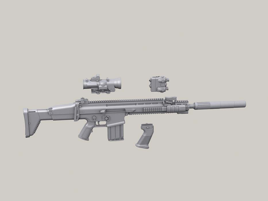 1/35 FN SCAR Mk.17 Set (4ea) - Click Image to Close