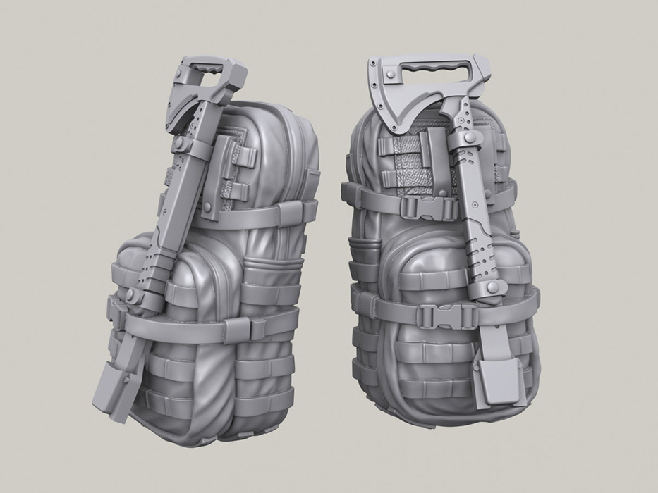 1/35 Assault Pack with Gerber Tomahawk Set (6 ea) - Click Image to Close