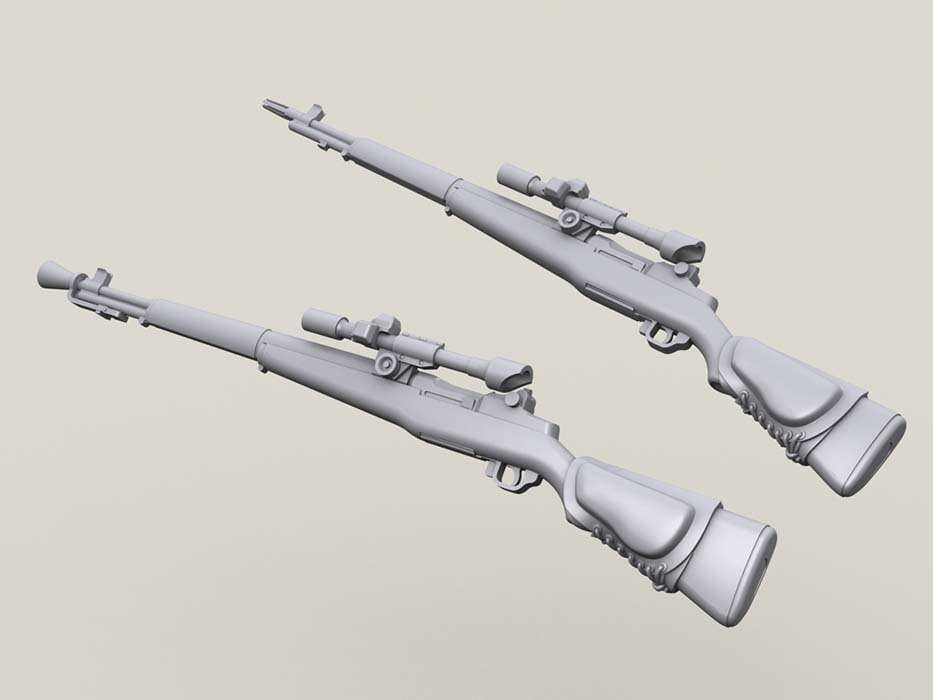 1/35 M1D Sniper Garand Set - Click Image to Close
