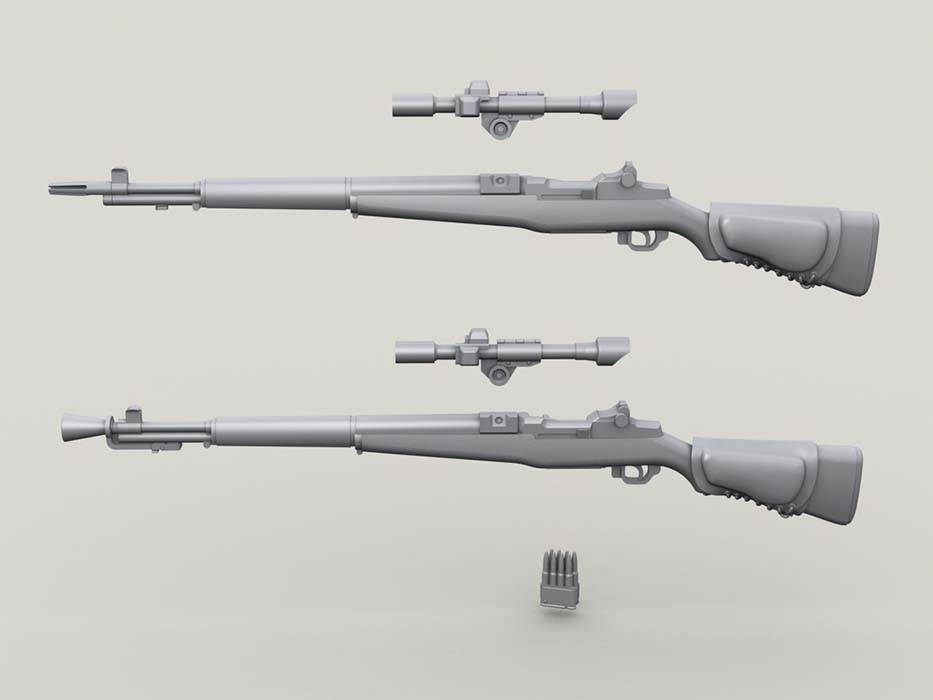 1/35 M1D Sniper Garand Set - Click Image to Close