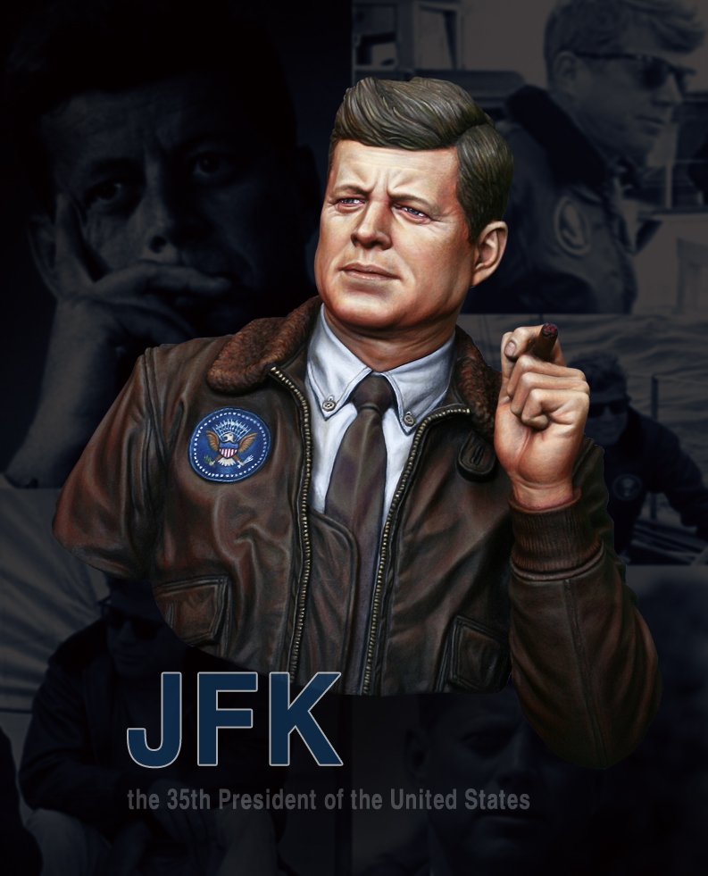 1/10 John F. Kennedy, the 35th President of the United States - Click Image to Close