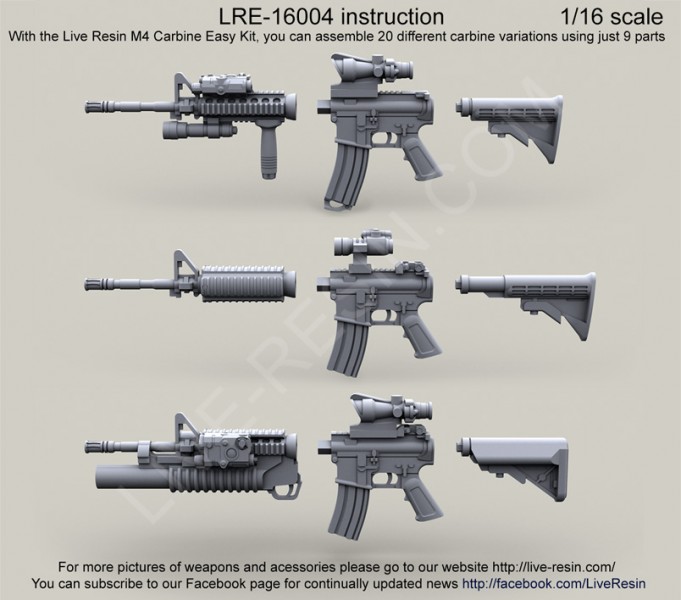 1/16 US Army M4 Carbine - Click Image to Close