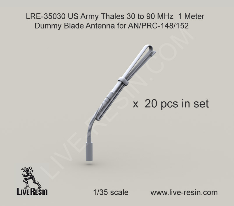 1/35 US Army 30 to 90 MHz 1 Meter Dummy Blade Antenna - Click Image to Close