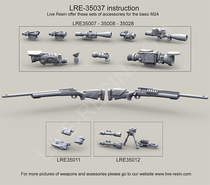 1/35 US Army M24 Sniper Weapon System (SWS) - Click Image to Close