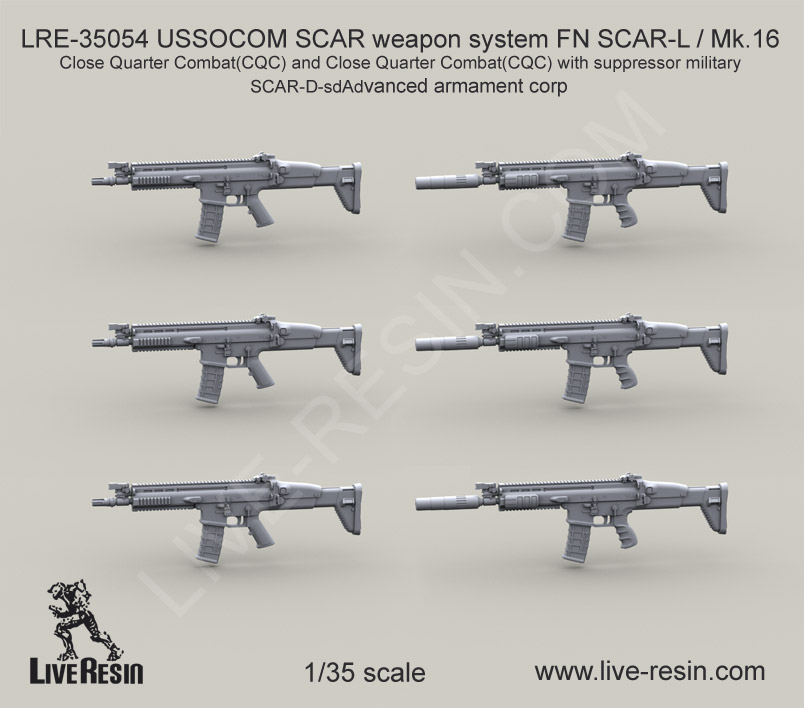 1/35 USSOCOM SCAR Weapon System FN SCAR-L / Mk.16 #1 - Click Image to Close