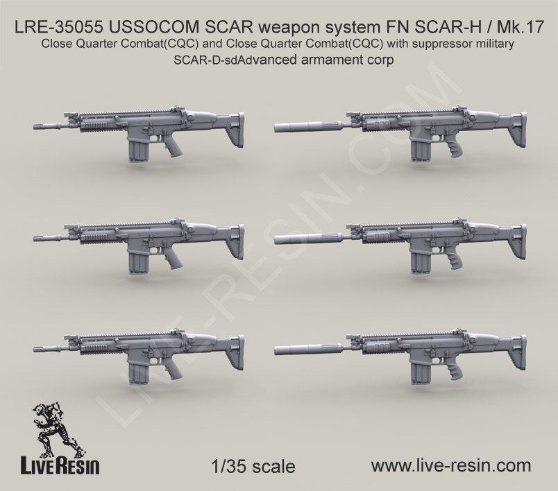 1/35 USSOCOM SCAR Weapon System FN SCAR-H / Mk.17 #1 - Click Image to Close
