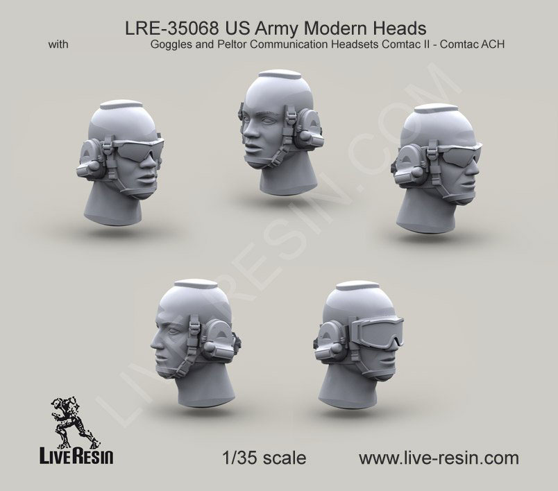 1/35 US Army Modern Heads - Click Image to Close