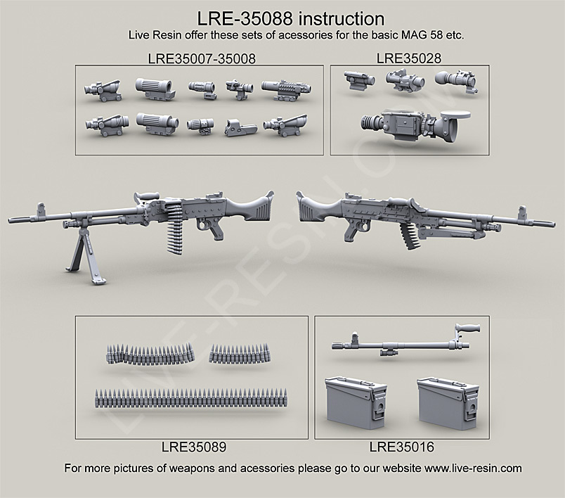 1/35 MAG 58 GSMG, L7A2 GPMG, C6 GPMG - Click Image to Close