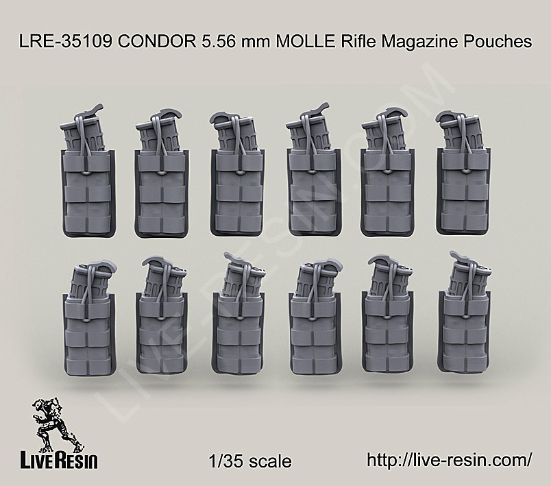 1/35 Condor 5.56 mm MOLLE Rifle Magazine Pouches - Click Image to Close