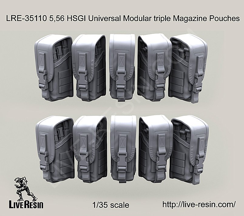1/35 5.56 HSGI Universal Modular Triple Magazine Pouches - Click Image to Close