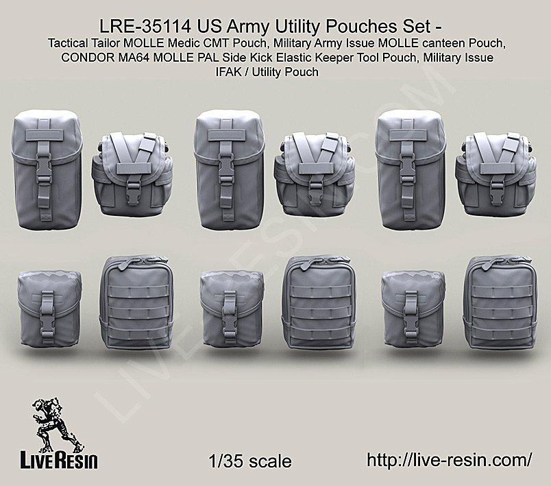 1/35 US Army Utility Pouches Set - Click Image to Close
