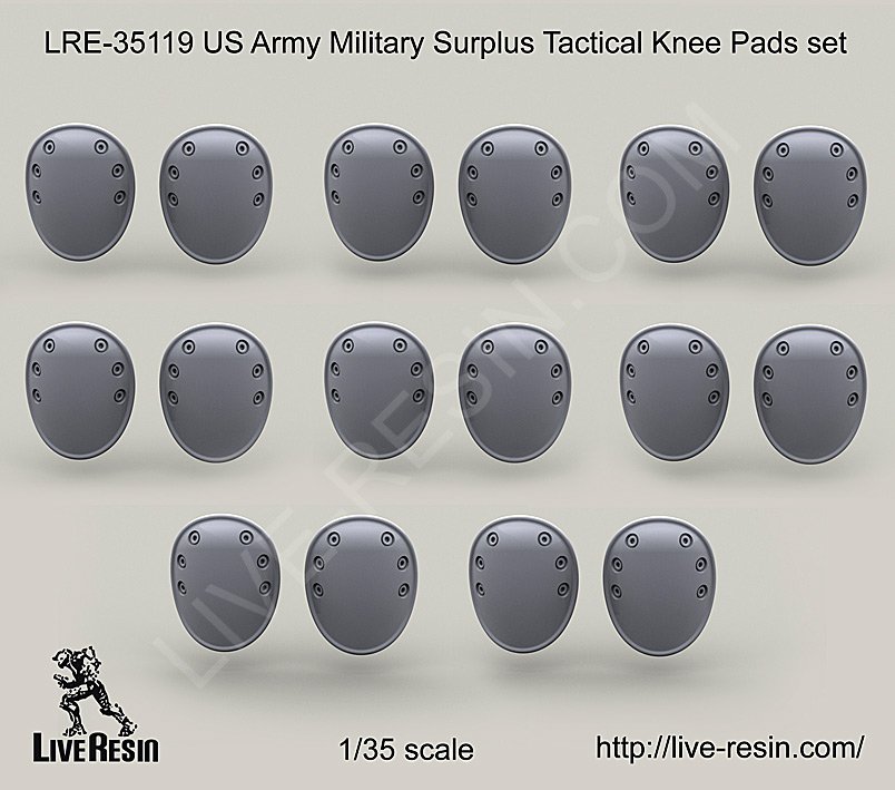 1/35 US Army Military Surplus Tactical Knee Pads Set - Click Image to Close