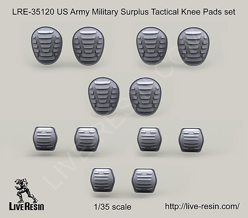 1/35 US Army Military Surplus Tactical Knee & Elbow Pads Set - Click Image to Close