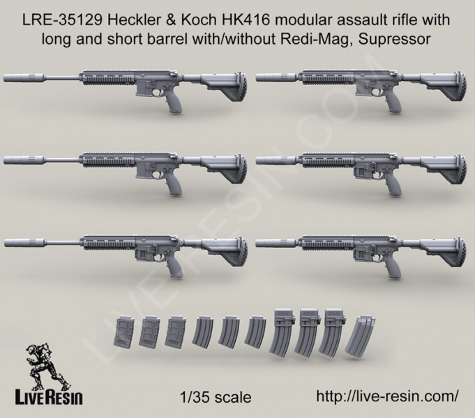 1/35 HK416 Modular Assault Rifle #2 - Click Image to Close
