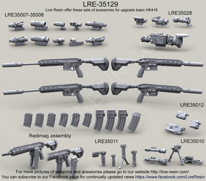 1/35 HK416 Modular Assault Rifle #2 - Click Image to Close