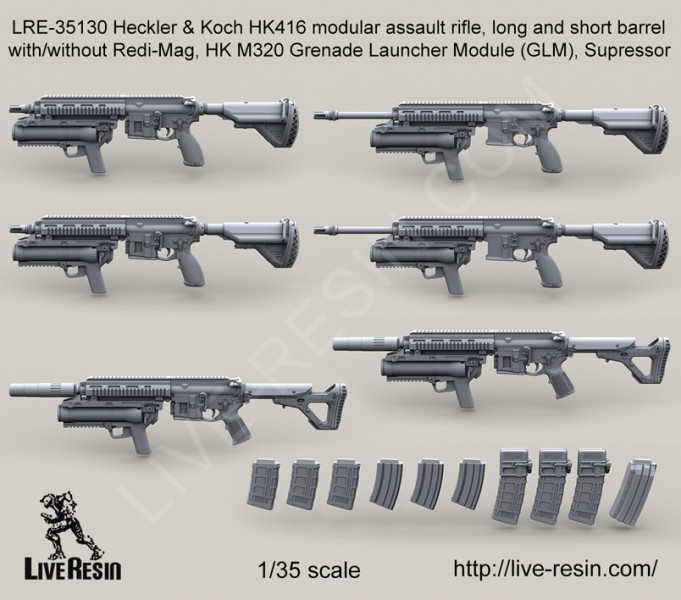1/35 HK416 Modular Assault Rifle #3 - Click Image to Close