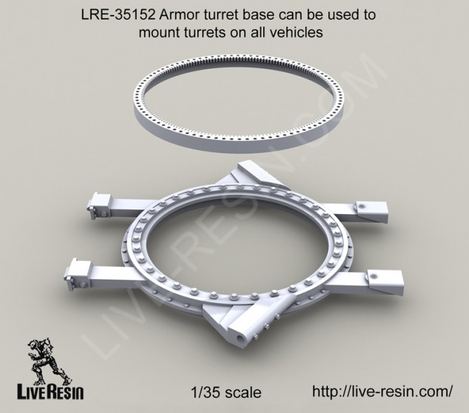 1/35 Armor Turret Base for All Vehicles - Click Image to Close