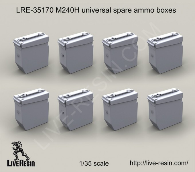 1/35 M240H Universal Spare Ammo Boxes - Click Image to Close
