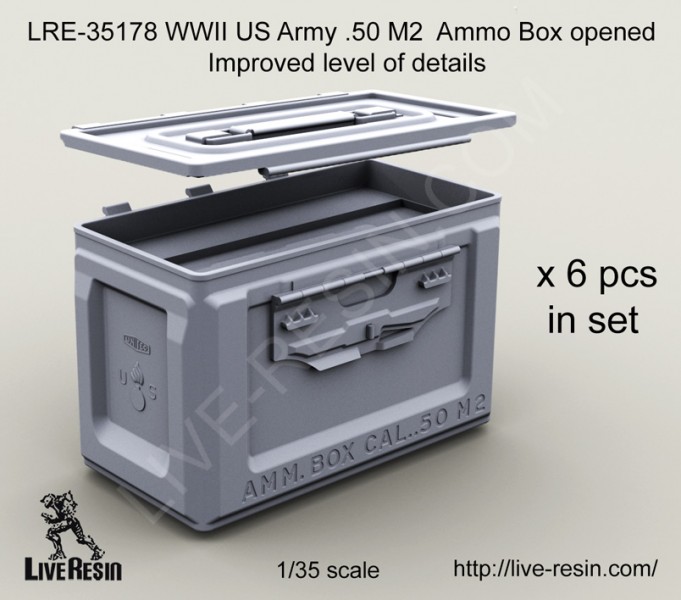 135 WWII US Army Cal.50 M2 Ammunition Ammo Box Opened - Click Image to Close