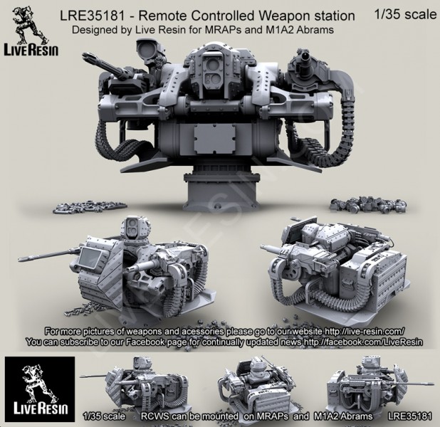 1/35 Remote Controlled Weapon Station for MRAP and M1 Abrams - Click Image to Close