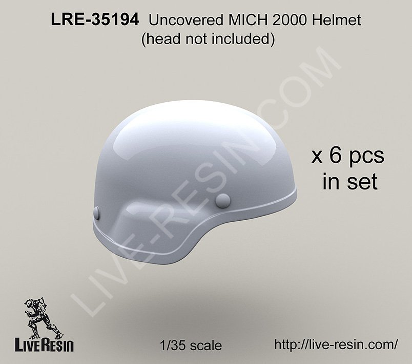 1/35 Uncovered Mich Helmet - Click Image to Close