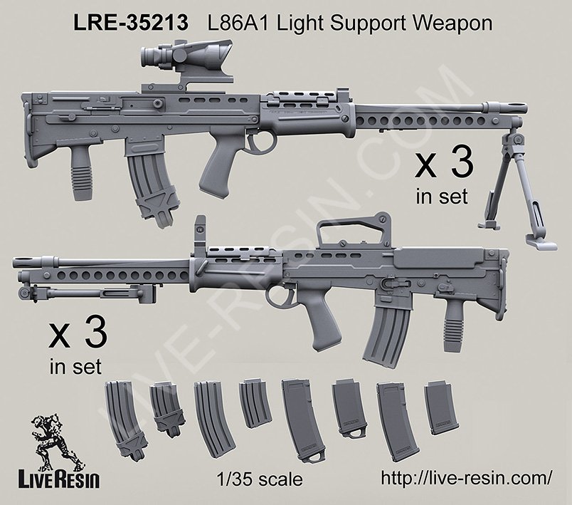 1/35 L86A1 Light Support Weapon - Click Image to Close
