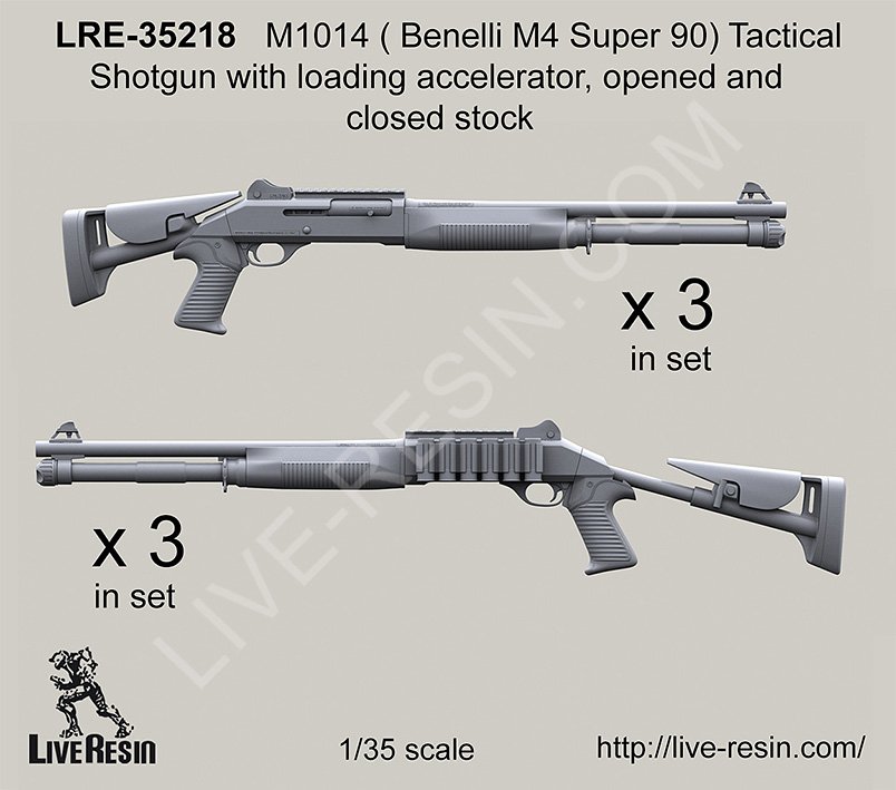 1/35 M1014 (Benelli M4 Super 90) Tactical Shotgun - Click Image to Close