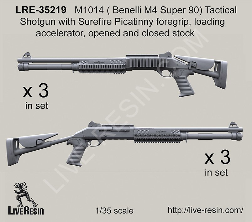 1/35 M1014 (Benelli M4 Super 90) Tactical Shotgun - Click Image to Close