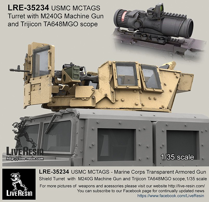 1/35 MCTAGS - Marine Corps Transparent Armored Gun Shield #8 - Click Image to Close