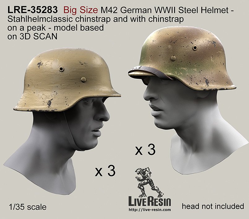 1/35 WWII German M42 Helmet #5 - Click Image to Close