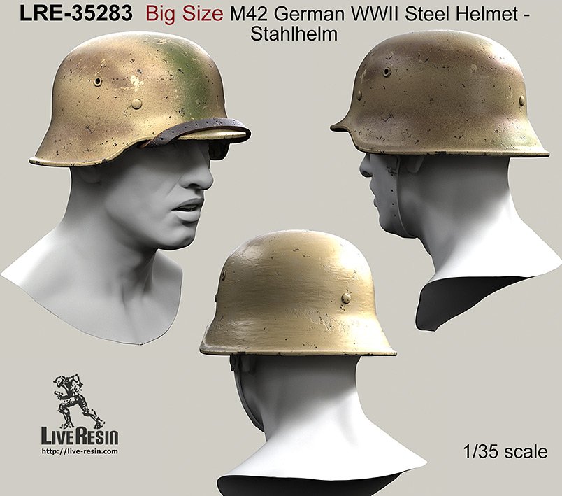 1/35 WWII German M42 Helmet #5 - Click Image to Close