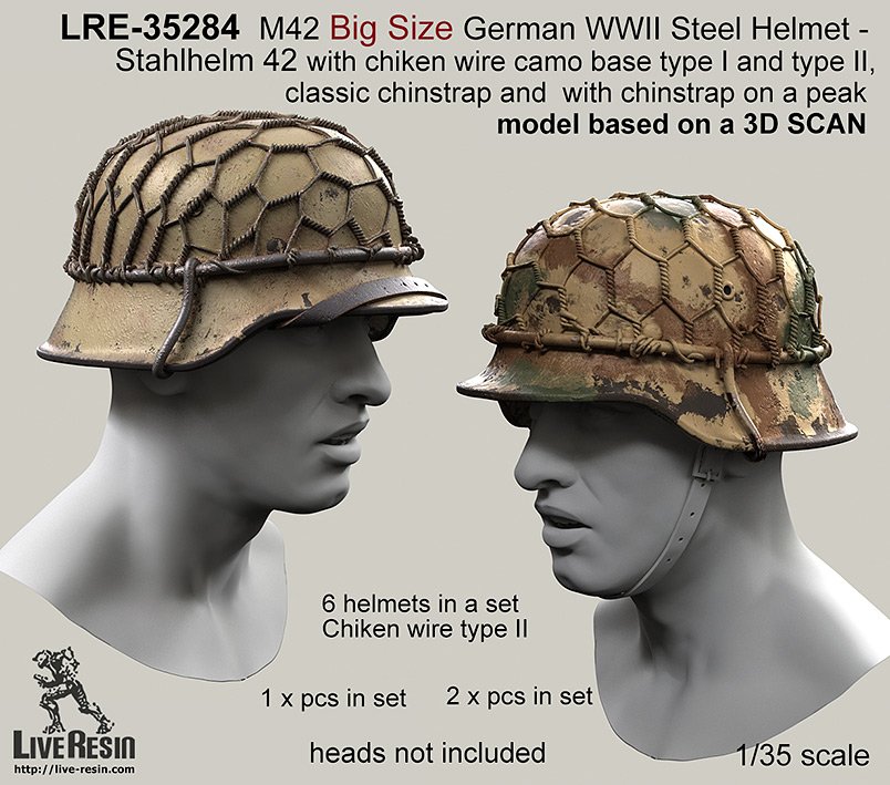 1/35 WWII German M42 Helmet #6 - Click Image to Close
