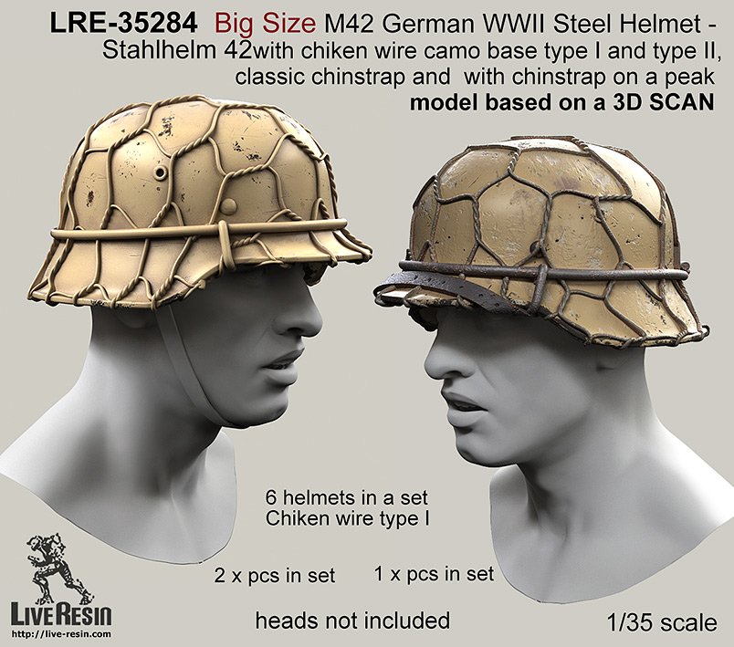 1/35 WWII German M42 Helmet #6 - Click Image to Close