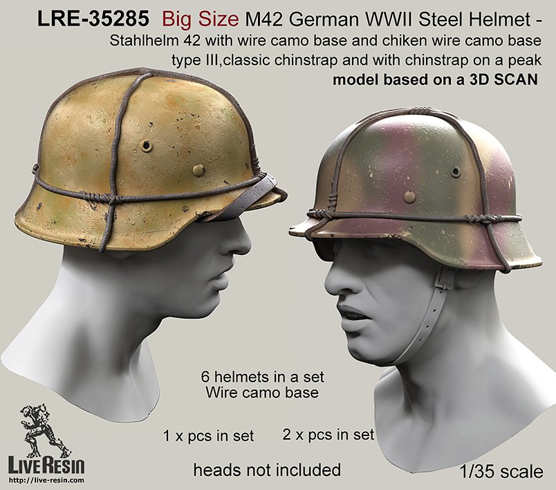 1/35 WWII German M42 Helmet #7 - Click Image to Close