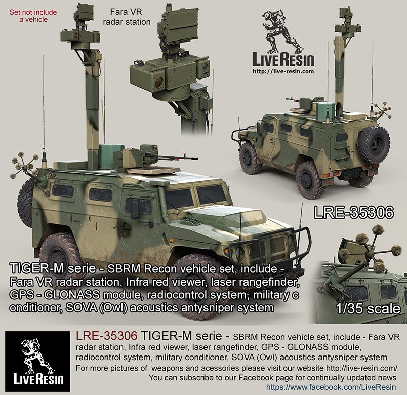 1/35 SBRM Recon Vehicle Set for Tiger-M - Click Image to Close