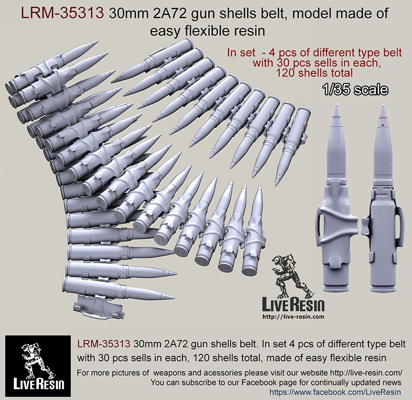 1/35 2A72 Gun Shells Belt - Click Image to Close