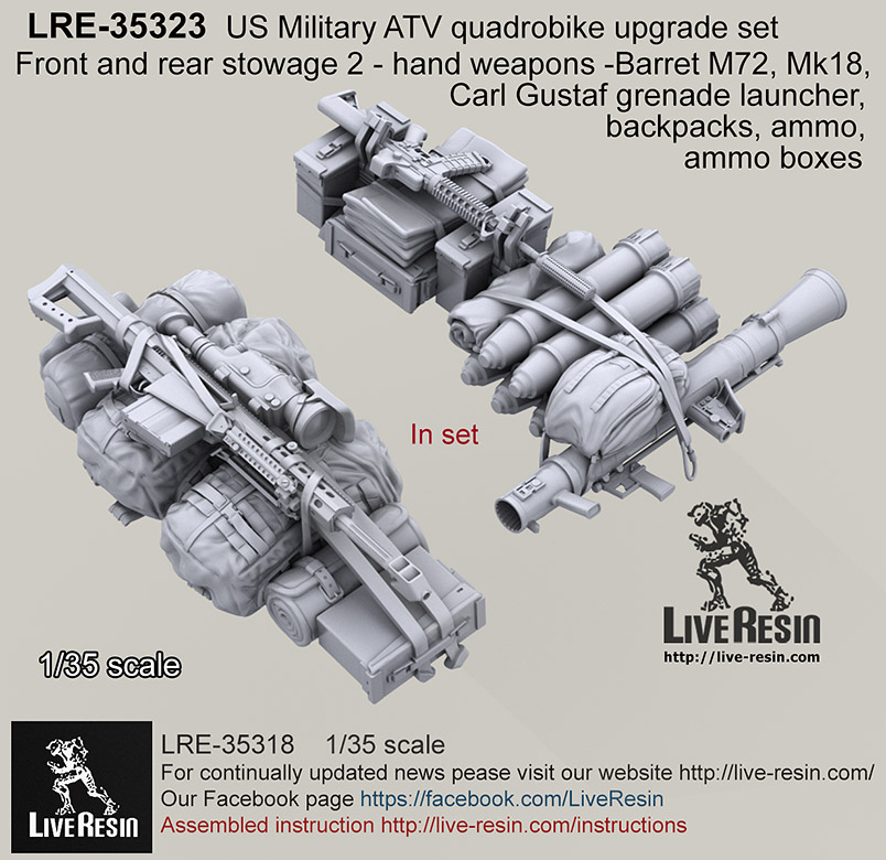 1/35 ATV Quadrobike Upgrade Set (Front & Rear Stowage #2) - Click Image to Close