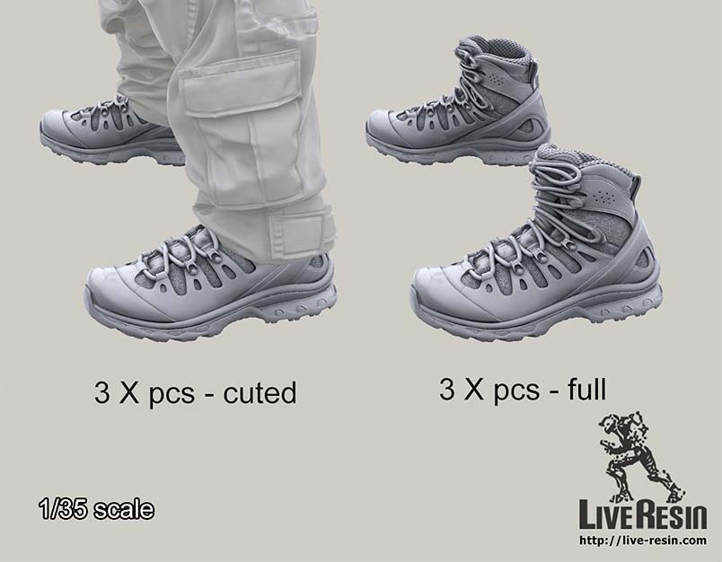 1/35 Boots Set for 1/35th Scale Miniatures Figures - Click Image to Close